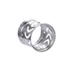 A silver, cylindrical object with cut-out chevron patterns, isolated on a white background. Podgląd zdjęcia produktu