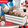 KOTARBAU® 3er Set Blumenkasten für Balkon 40x18x15cm Produktbild-Vorschau 2