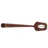 A brown kitchen utensil with a silver metal insert, shown against a white background. Podgląd zdjęcia produktu