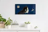 Dekor Leinwand Uhr Wandbild 60x30 weibliche Gespenst Produktbild-Vorschau 3