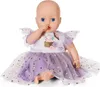 BABY born Lilac Tutu Dress 43cm, Sukienka dla lalki, 3 Podgląd zdjęcia produktu 4