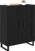 vidaXL Sideboard noir imitation chêne 69,5 x 34 x 90 cm Voir les images du produit 1