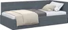 vidaXL Struttura letto ad angolo con testiera grigio scuro Anteprima dell’immagine prodotto 1