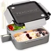 FRADABOX® Bento Lunchbox „Spencer“, 2 Fächer mit Besteck, Produktbild-Vorschau 1