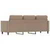 vidaXL Canapé 3 places cappuccino brun 180 cm similicuir Voir les images du produit 4