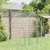 vidaXL Hühnerkäfig Silbern 200x105x182 cm Verzinkter Stahl Produktbild-Vorschau 3