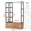 MinteLiv Offener Kleiderschrank System 120x180cm mit 2 Produktbild-Vorschau 2
