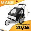 SAMAX Príves na bicykel 2v1 Jogger - v bielej/čiernej farbe Náhľad obrázku produktu 4