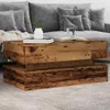 vidaXL Couchtisch mit LED-Leuchten Altholz-Optik 90x50x40 Produktbild-Vorschau 2