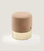 Beiger Fußhocker Designer Pouf Beistellhocker Polster Produktbild-Vorschau 5