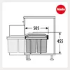Hailo Tandem 3650101 Einbau-Mülltrenner mit 2 Eimer a15 Produktbild-Vorschau 8