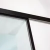 Schiebetür Glas Tür Glasschiebetür gerahmt schwarz klarglas Produktbild-Vorschau 2