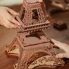 RoboTime 3D Dřevěné puzzle Rolife Noc Eiffelovy věže Náhled obrázku produktu 8