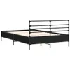 Bettgestell Schwarz 120x200 cm Holzwerkstoff und Metall Produktbild-Vorschau 6