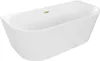 Mexen Oval Freistehende Badewanne Wand 180 x 80 cm, weiß, Produktbild-Vorschau 1
