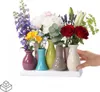 Jinfa kleine Vasen Set - 7 mini Vasen aus Keramik- kleine Produktbild-Vorschau 12