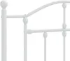 Bettgestell mit Kopfteil Metall Weiß 90x200 cm Produktbild-Vorschau 7