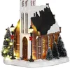 Church battery operated l15xb16,5xh31cm Kerst Luville Productafbeelding-voorbeeld 4
