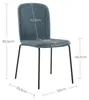 CHITA Polsterstuhl 4er Set, Stapelbar, ergonomisch mit Produktbild-Vorschau 2