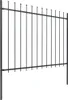 vidaXL Gartenzaun Woerden mit Speerspitze Stahl 181 x 150 Produktbild-Vorschau 1