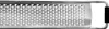 A close-up view of a metal grater with a black handle. Produktbild-Vorschau