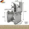 Balkonfächerhalter aus Edelstahl für Balkongeländer rund Produktbild-Vorschau 3