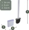 Klobürste Silikon weiß Wandmontage Silikon Toilettenbürste Produktbild-Vorschau 2