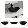 The Living Store Waschbecken Glas 50x37x14 cm Schwarz Produktbild-Vorschau 8