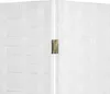 A close-up view of the hinge connecting two panels of a white room divider. Anteprima dell’immagine prodotto