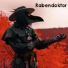 3D Pestdoktor Maske schwarz – Schnabelmaske für Halloween & Produktbild-Vorschau 4