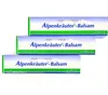 Three boxes of Alpenkräuter-Balsam are stacked diagonally against a white background. Produktbild-Vorschau