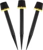 LED Solar Wegleuchten - Gartenleuchte - warmweiße LED - H: 31,5cm - Erdspieß - schwarz - 3er Set Produktbild-Vorschau