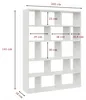 Wandregal Weiß – Hängeregal aus MDF – Bücherregal für Produktbild-Vorschau 2