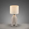 JUST LIGHT LED Tischleuchte TED Stoffschirm beige H 14cm Produktbild-Vorschau 5