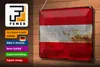 Blechschild Flagge Österreich 30x20cm Flag of Austria Rost Produktbild-Vorschau 3
