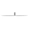 A close-up, side view of a square shower head. Anteprima dell’immagine prodotto