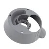 A grey plastic kitchen appliance part against a white background. Produktbild-Vorschau