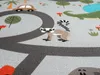 Teppich Kinderzimmer Kinderteppich Tiere Autos Grau Produktbild-Vorschau 3