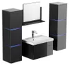 HOME DELUXE - Badmöbel-Set - WANGEROOGE Schwarz - X-Large - Produktbild-Vorschau 2