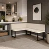 Eckbank Akiko NINA, metaal. Afmetingen: 128x168 cm, links. Productafbeelding-voorbeeld 2