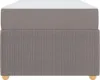 vidaXL Bettrahmen mit Matratze Taupe 90 x 200 cm Stoff Produktbild-Vorschau 5