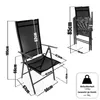 BigDean 2 x Gartenstühle 120 kg belastbar Balkonstühle Produktbild-Vorschau 3