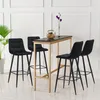 CLIPOP Hoher Barhocker 2er Set aus Samt, für Bar, Theke und Produktbild-Vorschau 4