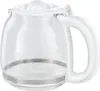 A close-up studio shot of a glass coffee pot with a white handle and lid. Náhľad obrázku produktu