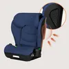 A blue child car seat with an inset showing a close-up of a textured grip and arrows indicating airflow. Náhled obrázku produktu