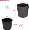 Blumentopf Blumenkübel Rattanoptik Übertopf Pflanzkübel Produktbild-Vorschau 8