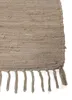 carpetfine Flickenteppich Kelim Chindi Uni Taupe 60x90 cm, Produktbild-Vorschau 5