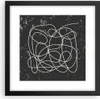 Gerahmtes Poster - Schwarzer Rahmen - Modern Linie Schwarz Produktbild-Vorschau 1