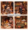 Puzzle 3D, Book Nook Violin Detective Agency, legno, Anteprima dell’immagine prodotto 2