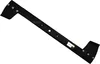 A black metal blade for a lawn tractor, shown against a white background. Produktbild-Vorschau